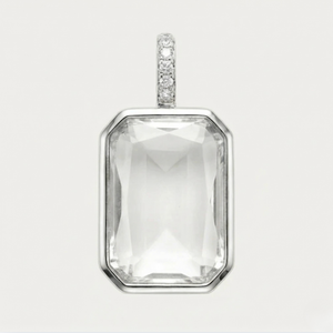 Emerald Locket - Silver