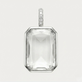Emerald Locket - Silver