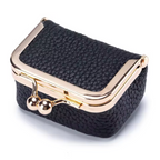 Mini Travel Jewelry Case - Vintage Leather Trinket Box