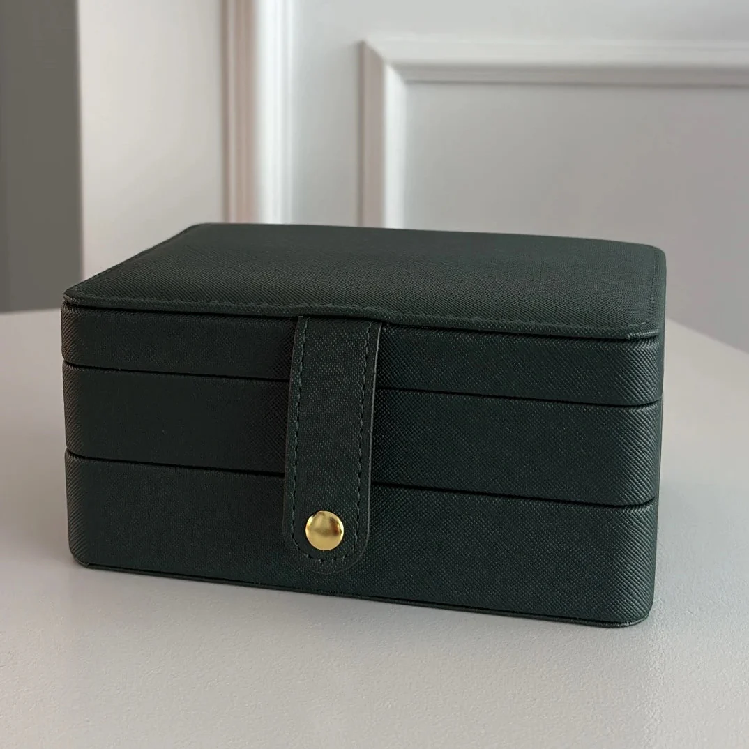 Reise-Schmuckschatulle — Kompakter 2-stufiger Organizer