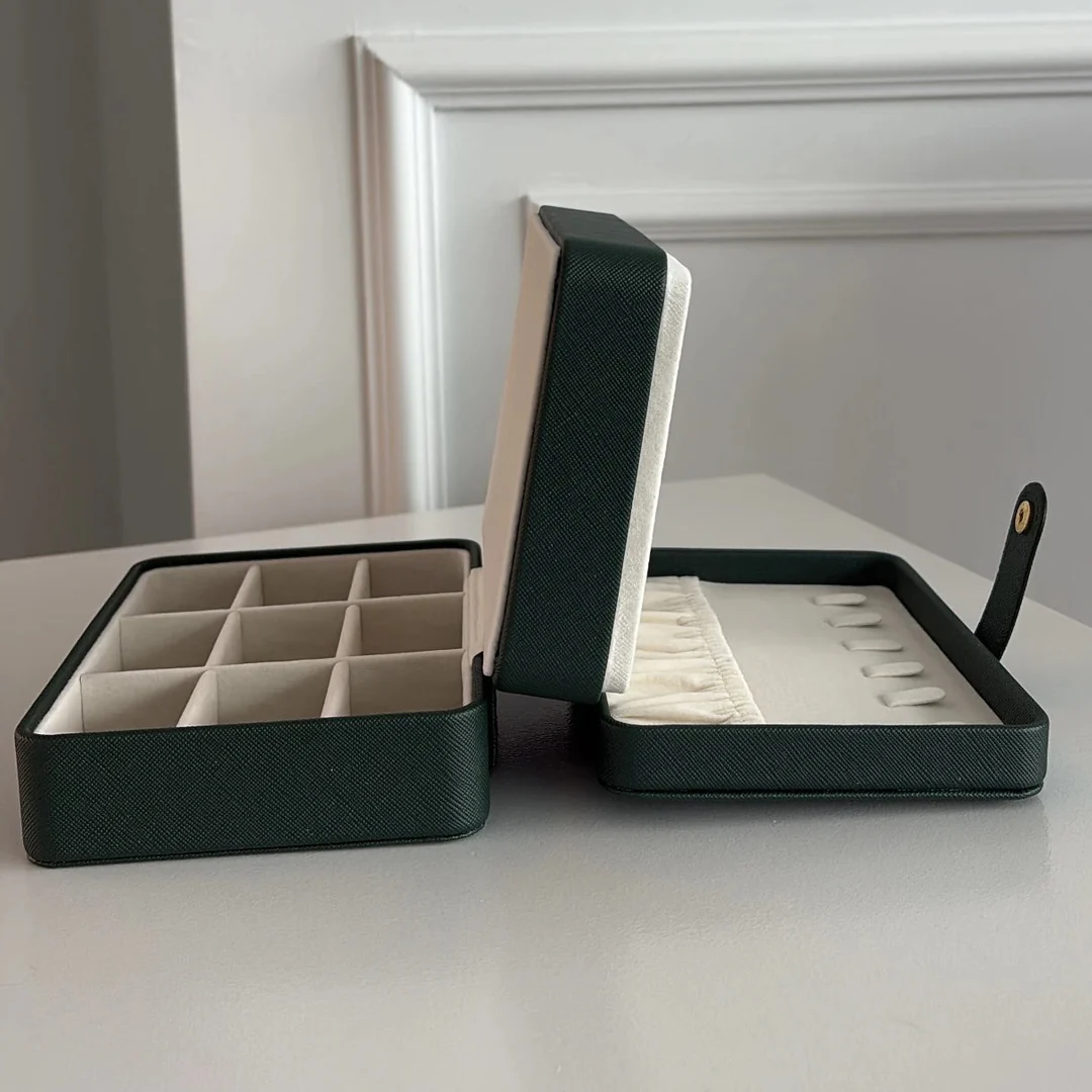Reise-Schmuckschatulle — Kompakter 2-stufiger Organizer
