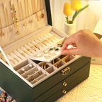 Schmuckschatulle mit Schubladen — 2-stufiger Organizer
