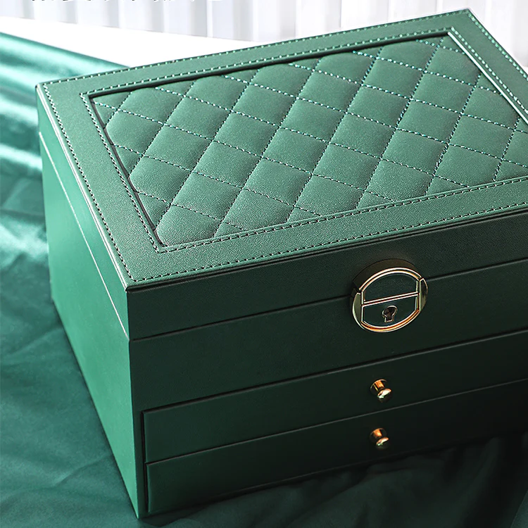 Schmuckschatulle mit Schubladen — 2-stufiger Organizer