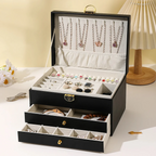 Schmuckschatulle mit Schubladen — 2-stufiger Organizer