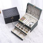 Schmuckschatulle mit Schubladen — 2-stufiger Organizer