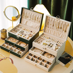 Schmuckschatulle mit Schubladen — 2-stufiger Organizer