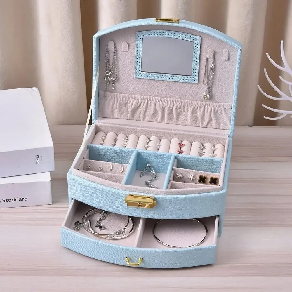 Reise-Schmucketui mit Spiegel — Sicherer Organizer