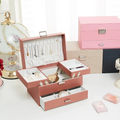 Schmuck-Organizer — Mehrfachfach, veganes Leder