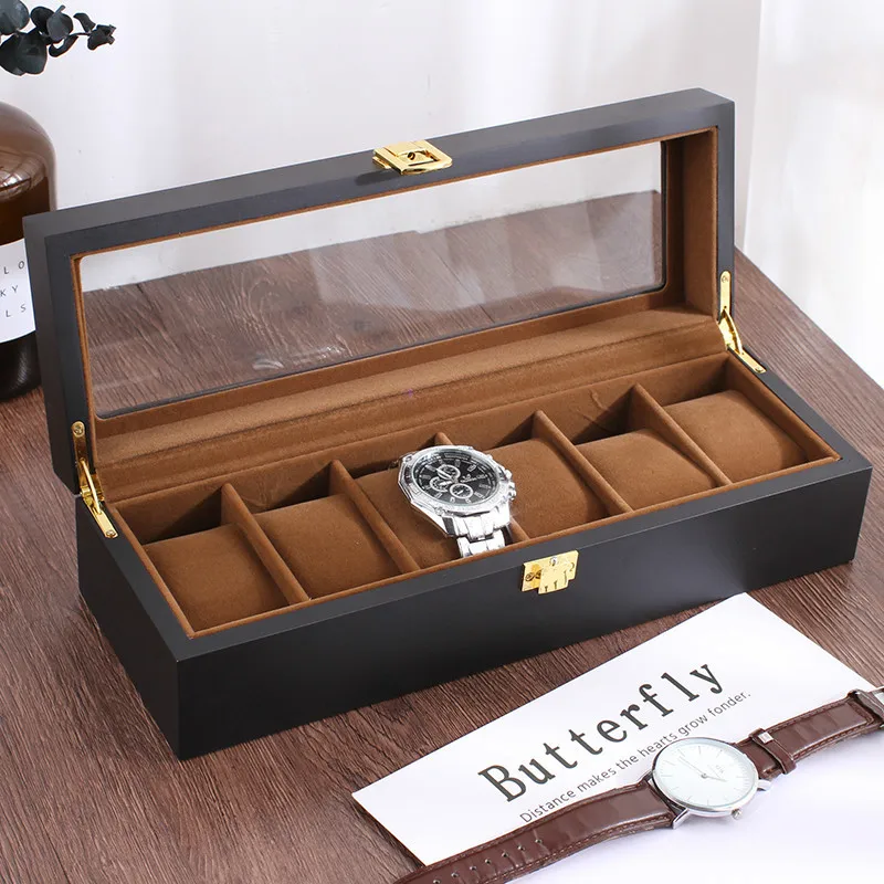 Uhrenbox mit Glastop — Vitrine