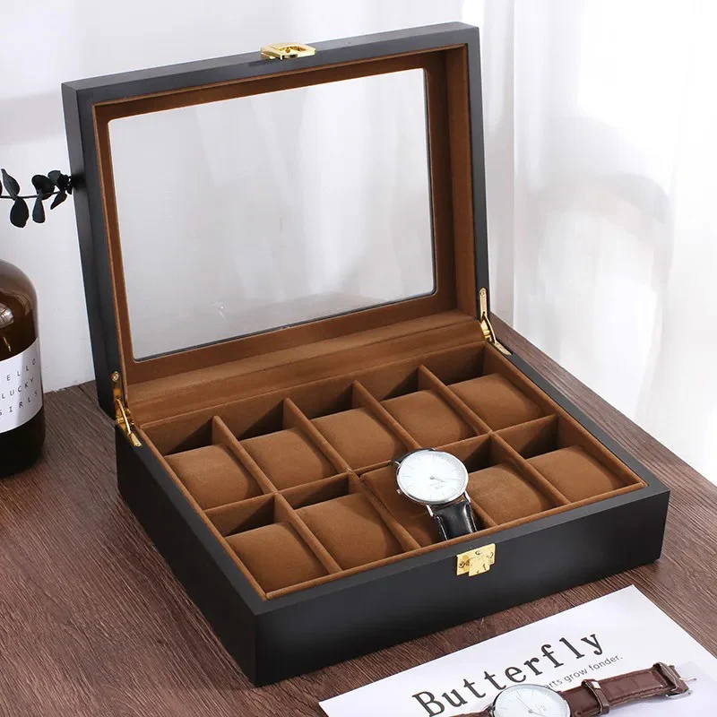 Uhrenbox mit Glastop — Vitrine
