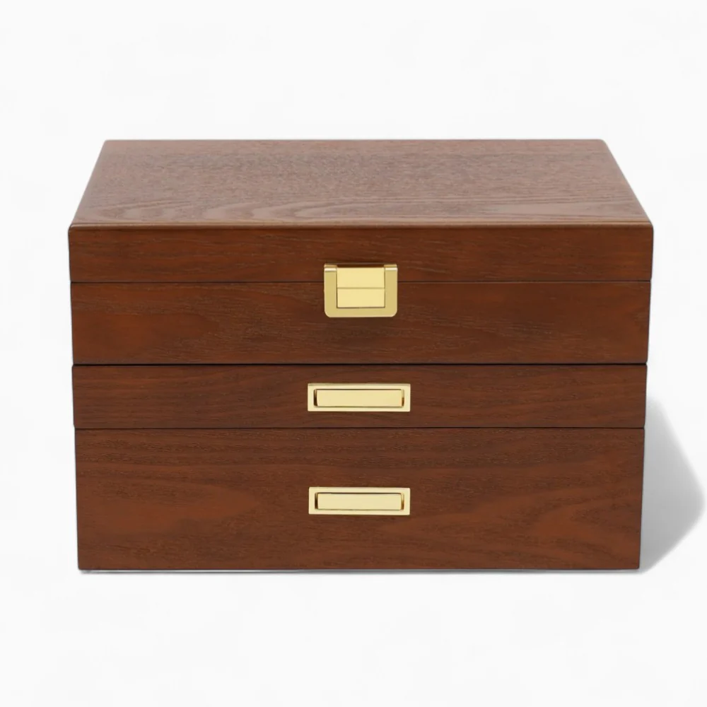 Schmucktruhe — Mehrfach-Schubladen Holz-Organizer