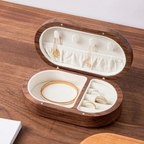 Schmuckschatulle — Tragbarer Holz-Reise-Organizer
