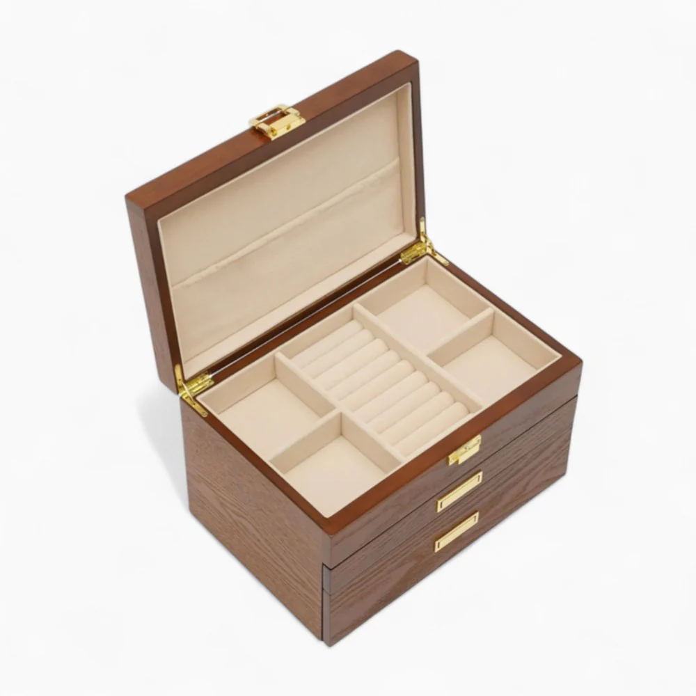 Schmucktruhe — Mehrfach-Schubladen Holz-Organizer