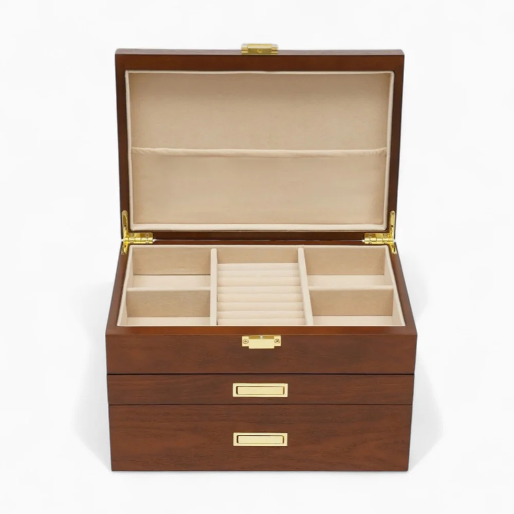 Schmucktruhe — Mehrfach-Schubladen Holz-Organizer