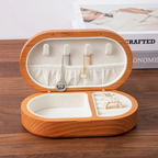 Schmuckschatulle — Tragbarer Holz-Reise-Organizer