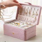 Estuche de Joyas de Viaje — Terciopelo Compacto