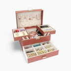 Schmuck-Organizer — Mehrfachfach, veganes Leder