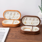 Schmuckschatulle — Tragbarer Holz-Reise-Organizer