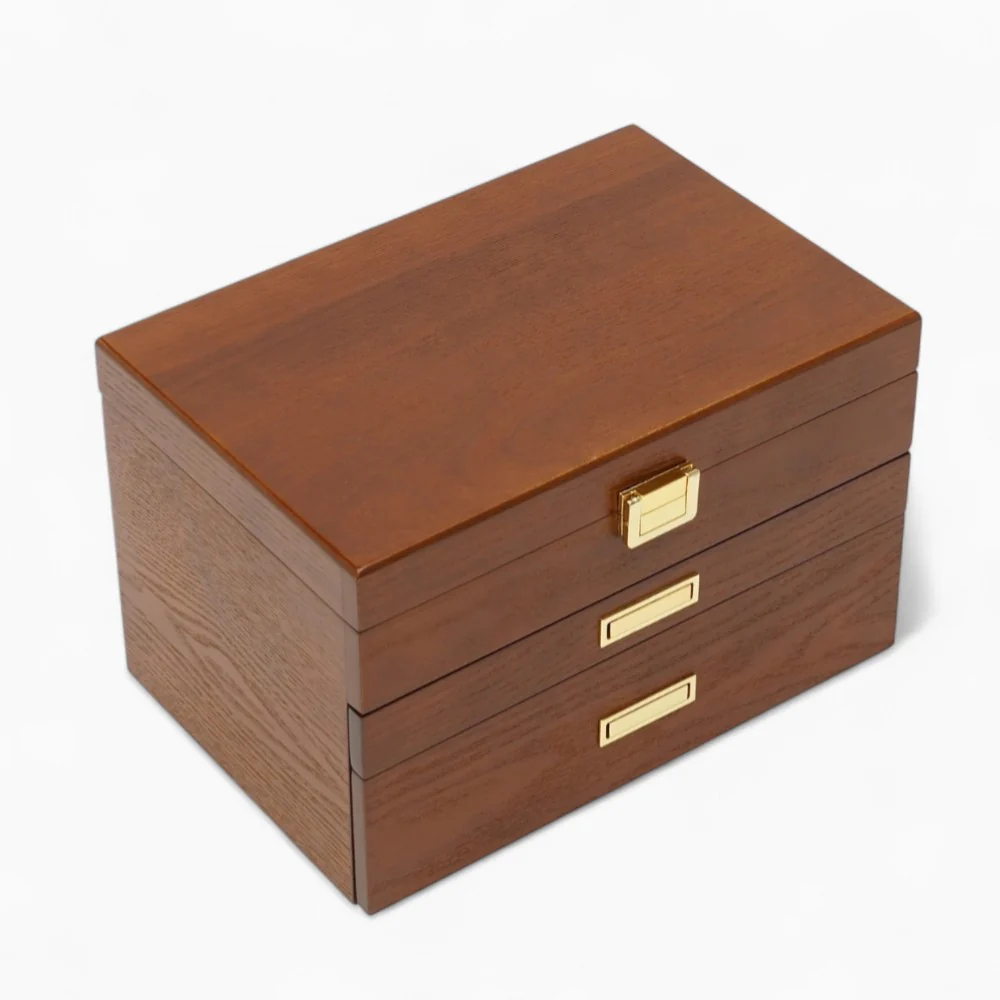 Schmucktruhe — Mehrfach-Schubladen Holz-Organizer
