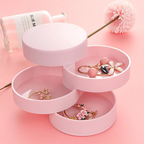 Caja de Joyas — Redonda Forrada de Terciopelo