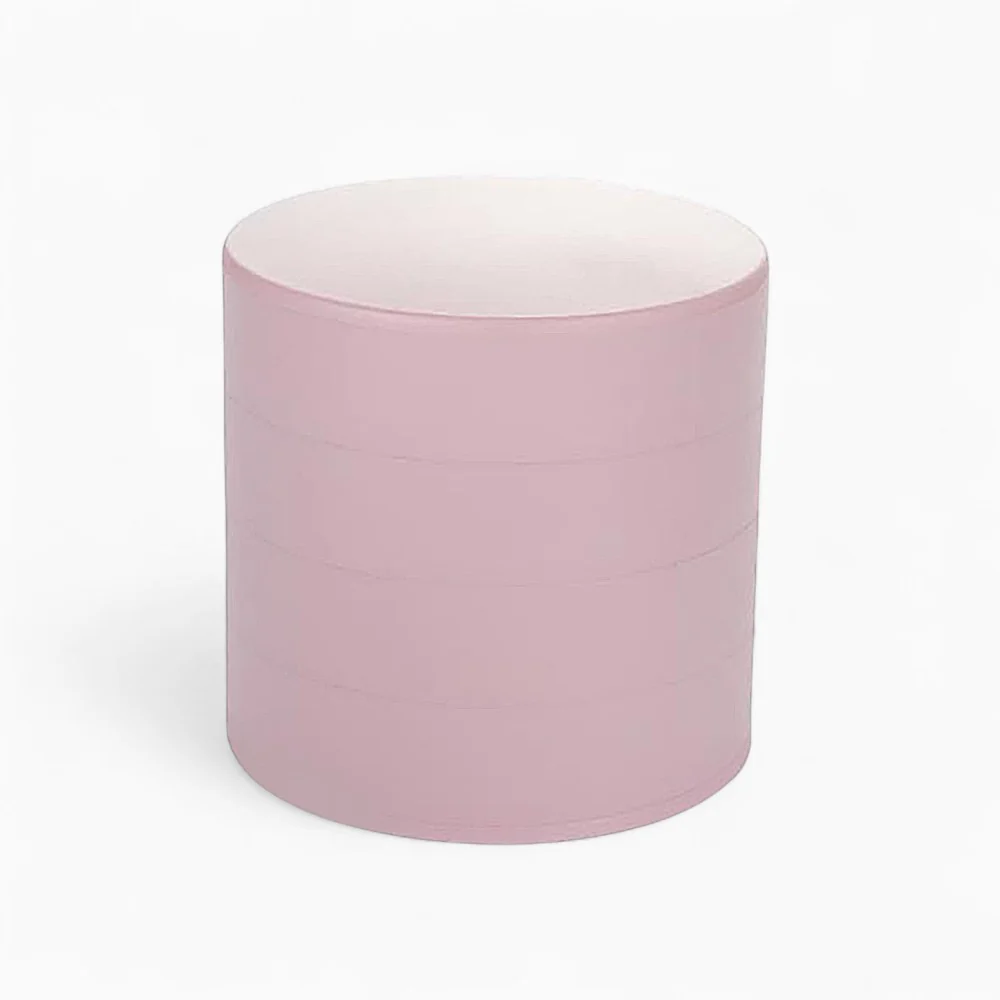 Caja de Joyas — Redonda Forrada de Terciopelo