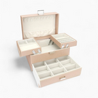Schmuck-Organizer — Mehrfachfach, veganes Leder