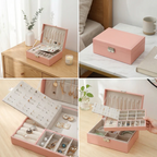 Moderne Schmuckschatulle — Organizer mit Samt-Innenfutter