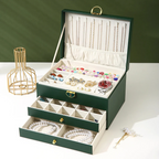 Schmuckschatulle mit Schubladen — 2-stufiger Organizer