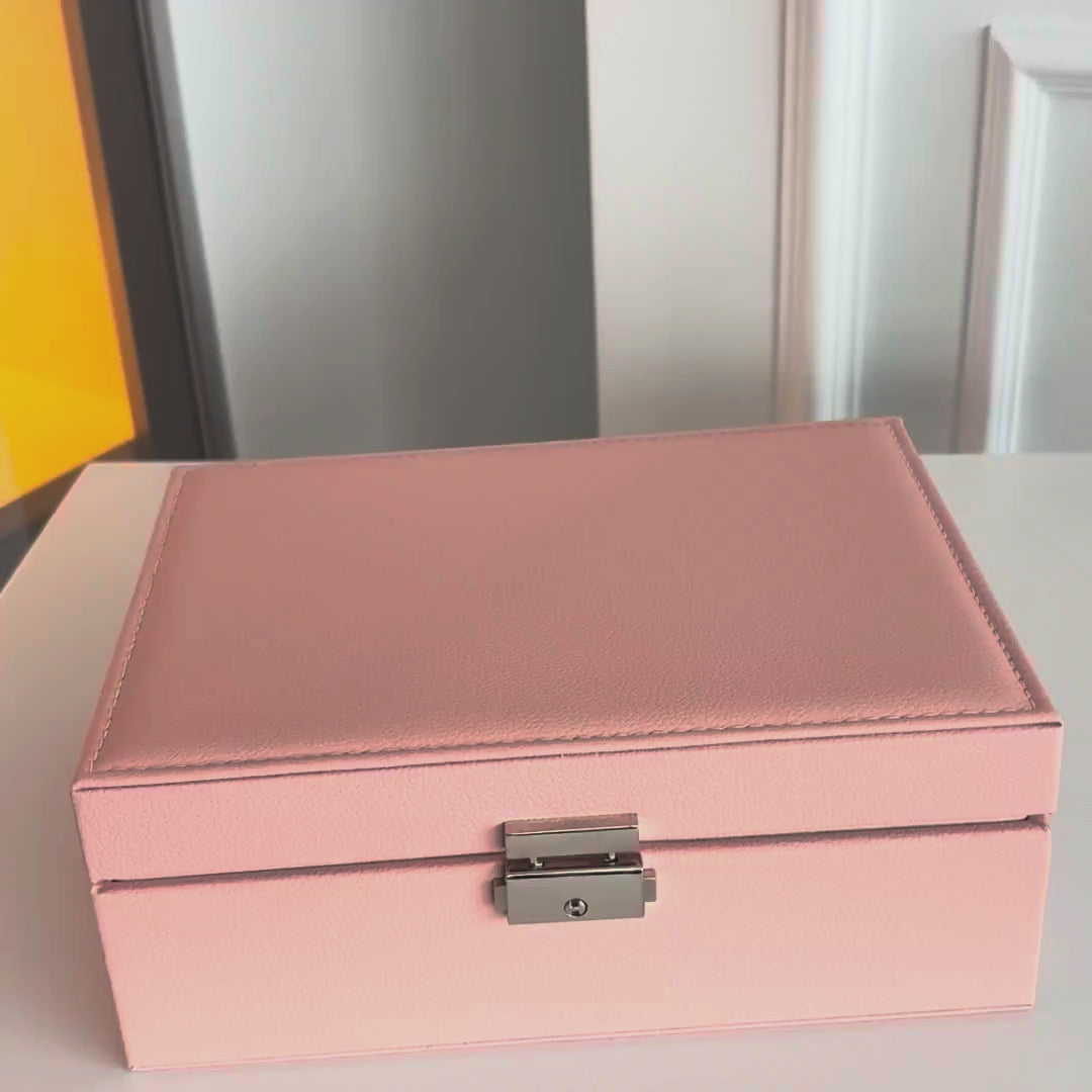 Moderne Schmuckschatulle — Organizer mit Samt-Innenfutter