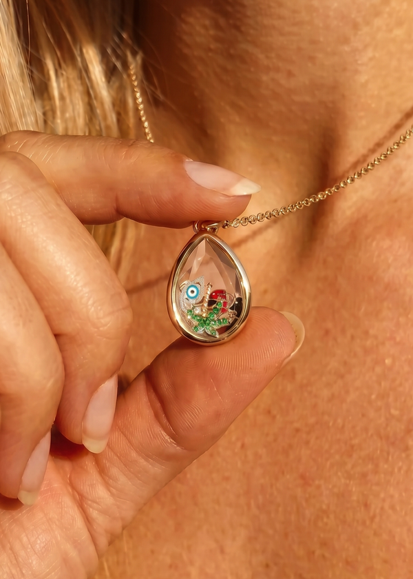 Teardrop locket